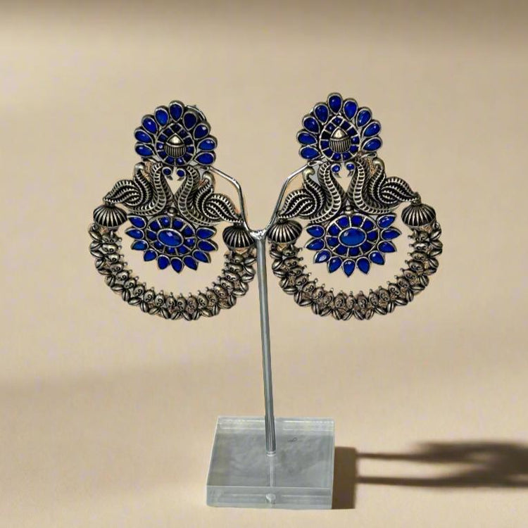 Rudhvay German Silver Earring