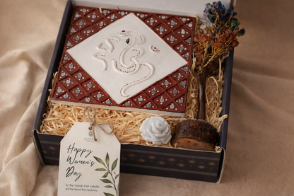 Ganesh Blessings Mud Frame & Wish Tree Gift Box