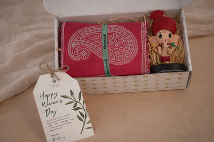 Sacred Blessings Stole & Ganesha Gift Hamper
