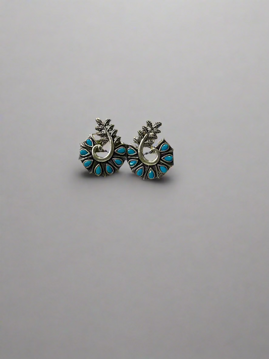 Rudhvay German Silver Earring