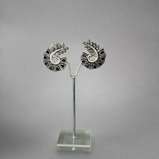 Rudhvay German Silver Earring