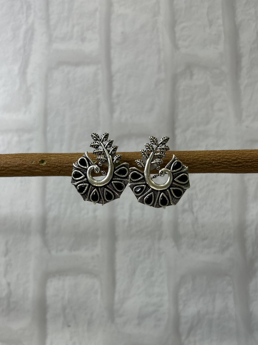 Rudhvay German Silver Earring