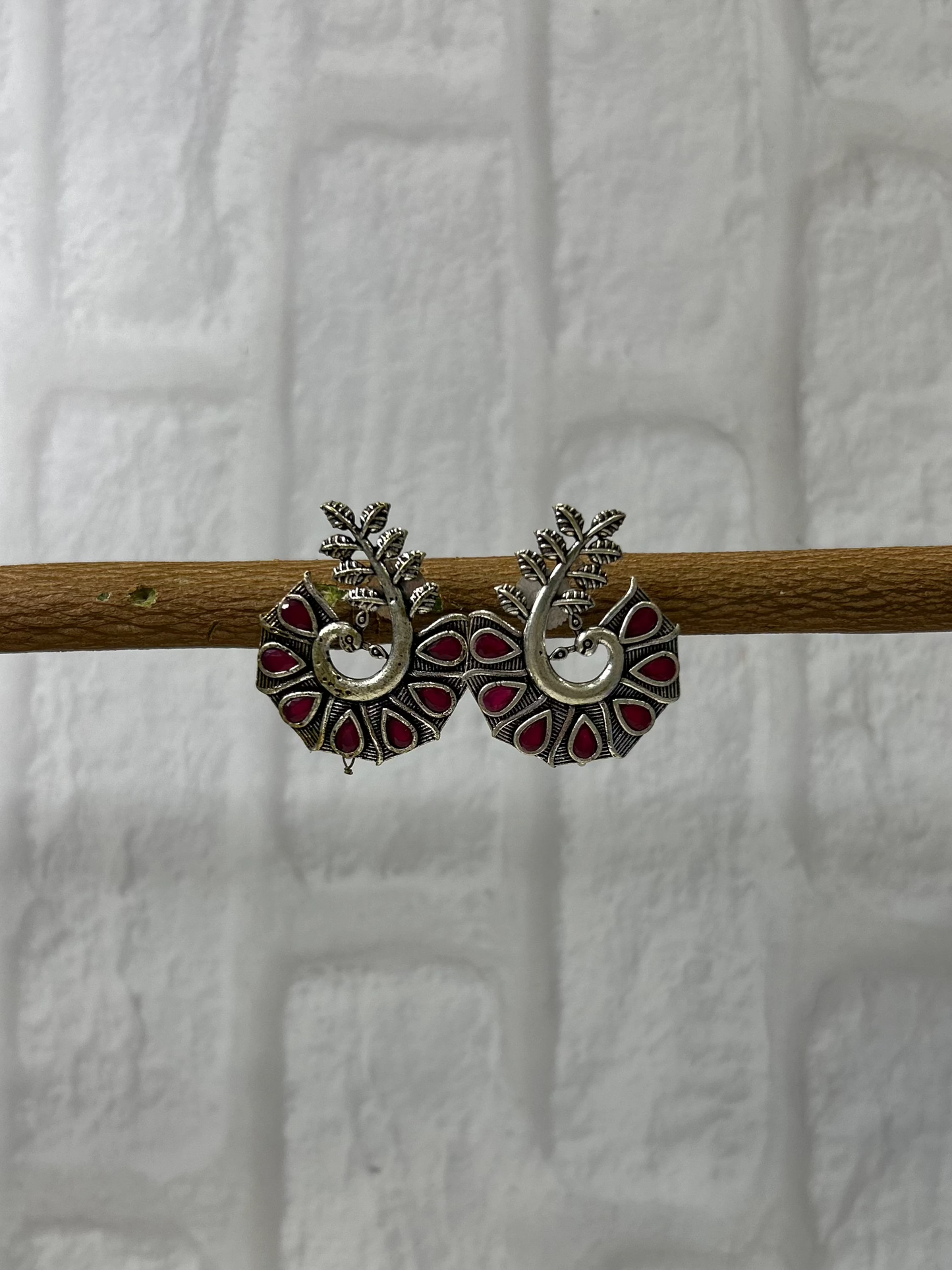 Rudhvay German Silver Earring