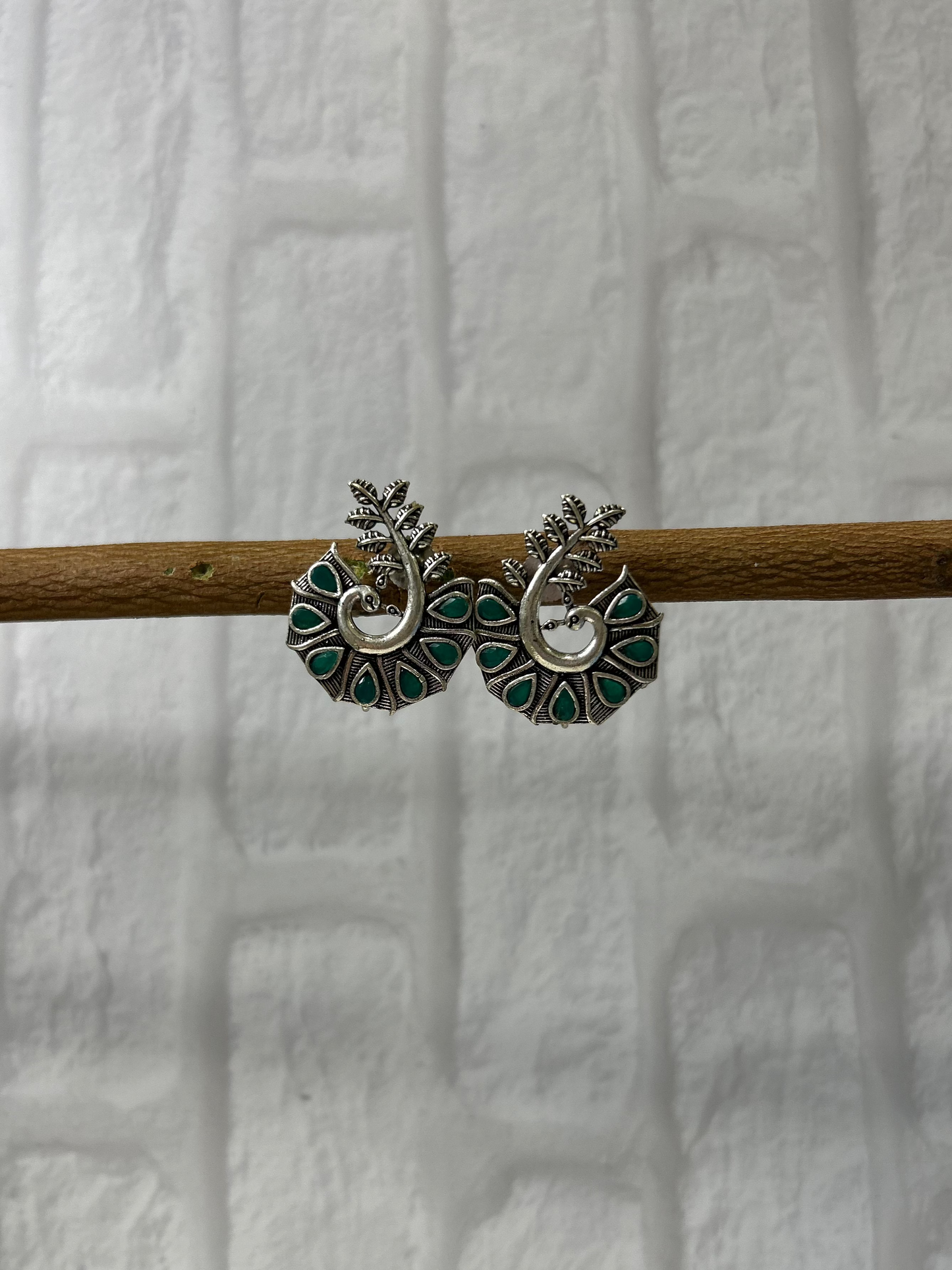 Rudhvay German Silver Earring