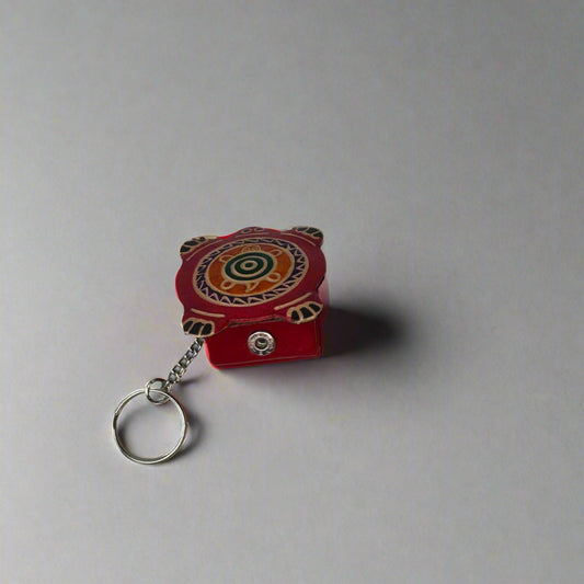 Rudhvay Hand Painted Leather Keychain