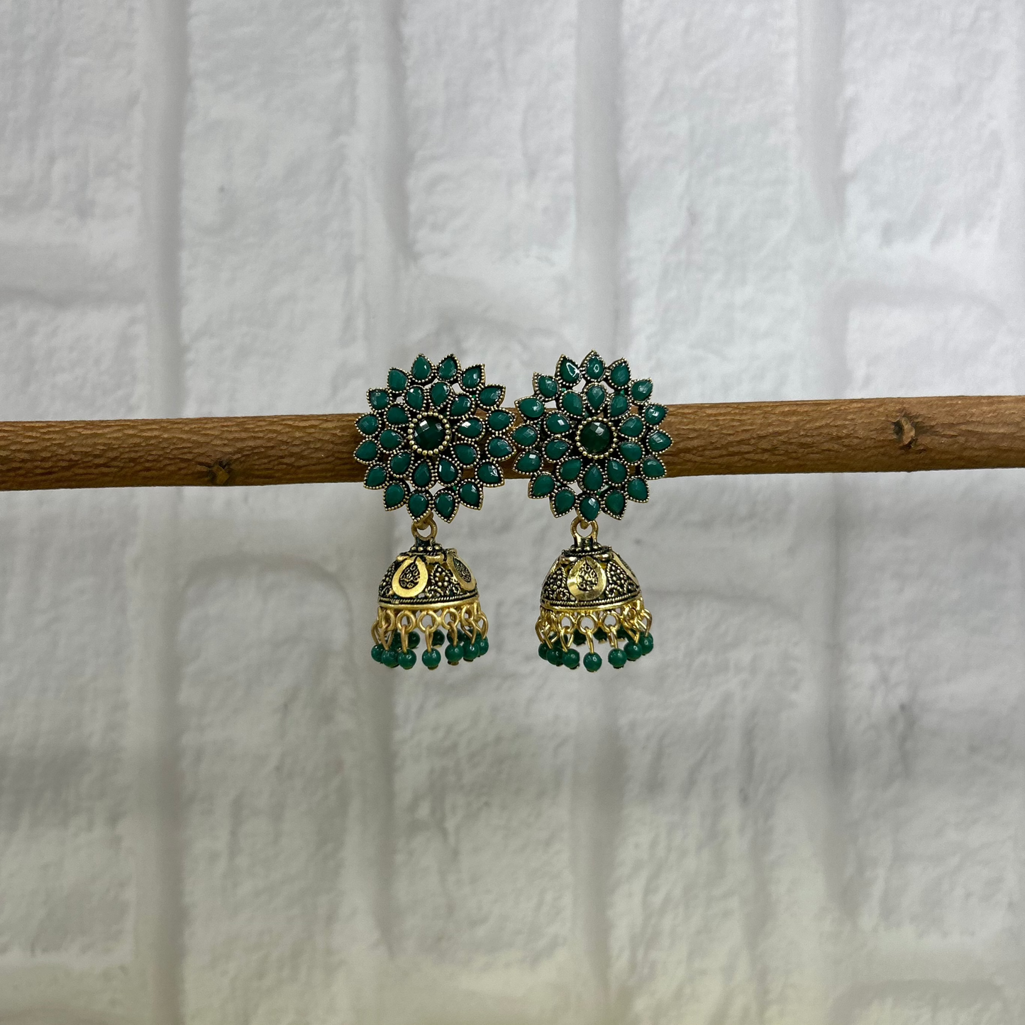 Rudhvay Oxidised Jhumka